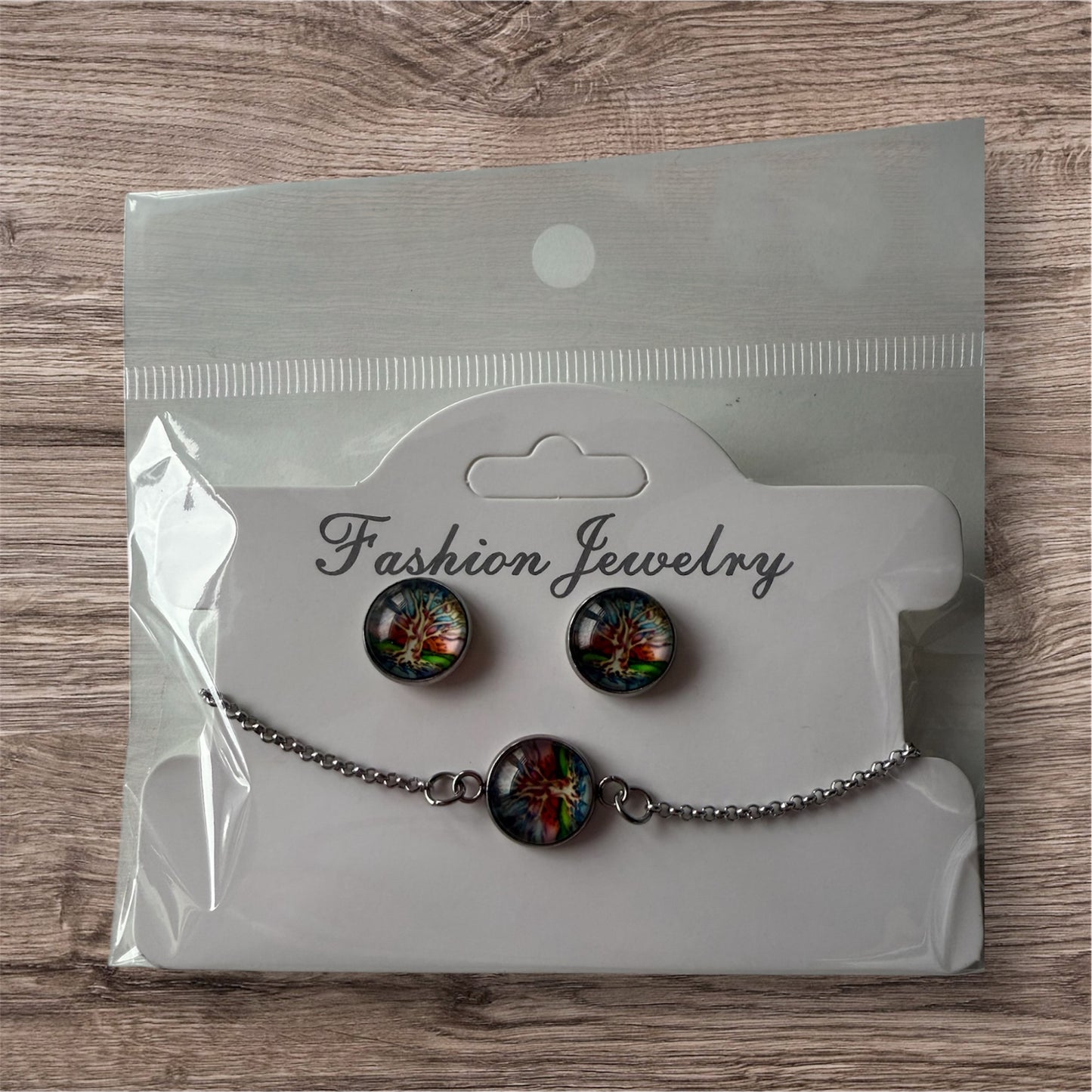 Ohrstecker+Armkette verschiedene Motive