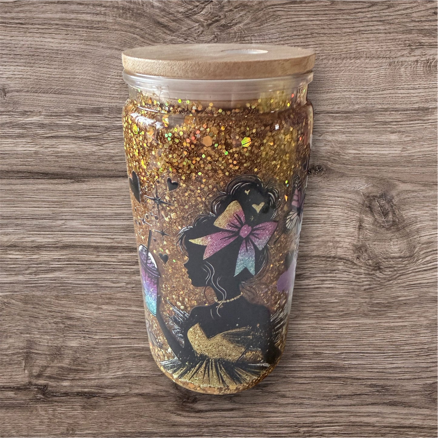 Glitzer Becher Mädchen