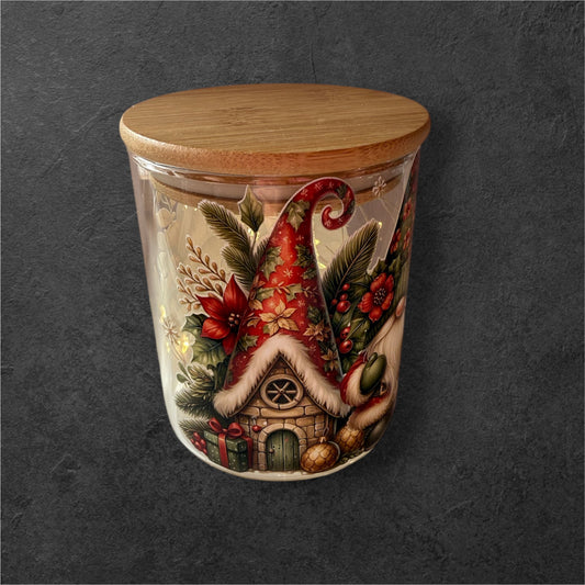 Lichtglas Wichtel Haus